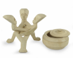 dekorativn� ru�n� vyroben� d�ev�n� miska s v�kem a podstavcem 9 - pohled 2 - www.colormarket.cz