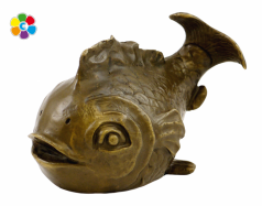 bronzov� socha Koi ryba  -  modern� um�n� 3