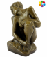 bronzov socha La femme accroupie  -  modern umn 4 - pohled 2 - www.colormarket.cz