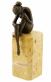 bronzov� socha �ena na mramorov�m podstavci 17 - pohled 1 - www.colormarket.cz