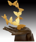 bronzov� socha Flying Away mot�lci limitovan� vyd�n� 24 - pohled 3 - www.colormarket.cz