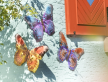 kovov� dekorace na ze� sada t�� mot�l� 11 - pohled 2 - www.colormarket.cz