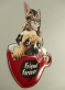 retro plechov� dekorace na ze� Kamar�di nav�dy - pohled 2 - www.colormarket.cz