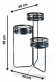 kovov� stojan na kv�tiny 3 - pohled 5 - www.colormarket.cz