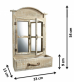 dekorativn� d�ev�n� okno s kv�tn�kem a zrcadlem 9 - pohled 2 - www.colormarket.cz
