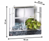 dekorativn� d�ev�n� okno s kv�tn�ky a zrcadlem 10 - pohled 3 - www.colormarket.cz
