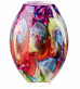 sklen�n� v�za v murano stylu 1 - pohled 1 - www.colormarket.cz