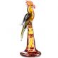 sklen�n� so�ka v murano stylu Papou�ek 7 - pohled 1 - www.colormarket.cz
