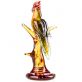 sklen�n� so�ka v murano stylu Papou�ek 7 - pohled 2 - www.colormarket.cz