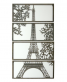 kovov� dekorace na ze� Eiffel �ty�i panely 44 - www.colormarket.cz