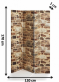 parav�n trojd�ln� d�evo, pl�tno Brick 3 - pohled 4 - www.colormarket.cz