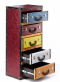 komoda s p�ti z�suvkami ve tvaru kufr� 6 - pohled 2 - www.colormarket.cz