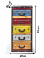 komoda s p�ti z�suvkami ve tvaru kufr� 6 - pohled 3 - www.colormarket.cz