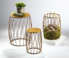 sada kovov�ch stolk� na kv�tiny 14 - pohled 2 - www.colormarket.cz