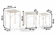 sada kovov�ch stolk� na kv�tiny 16 - pohled 4 - www.colormarket.cz