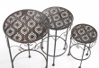 sada kovov�ch stolk� na kv�tiny 18 - pohled 2 - www.colormarket.cz