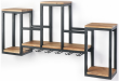 police na v�no kombinace kov a mangov� d�evo 15 - pohled 2 - www.colormarket.cz