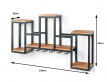 police na v�no kombinace kov a mangov� d�evo 15 - pohled 5 - www.colormarket.cz