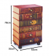 komoda se �esti z�suvkami ve tvaru knih 28 - pohled 6 - www.colormarket.cz