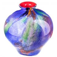 sklen�n� v�za v murano stylu 47