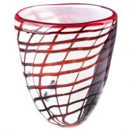 sklen�n� v�za v murano stylu 55