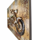 kovov obraz s 3D motivem motorka a Route 66 25 - pohled 3 - www.colormarket.cz