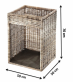 ko� na d�evo z ratanu 10 - pohled 2 - www.colormarket.cz