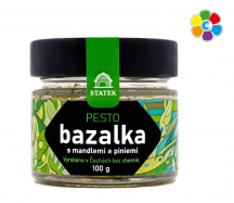 bazalkov pesto s mandlemi a piniemi 100gr - www.colormarket.cz