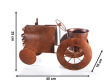 kovov� stojan na kv�tiny ve tvaru traktoru 23 - pohled 3 - www.colormarket.cz