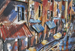 kovov� obraz s 3D motivem P��stavi�t� 35 - pohled 2 - www.colormarket.cz