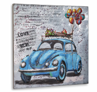 kovov� obraz s 3D motivem Beetle 36