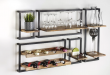 sada polic s reg�lem na na v�no kombinace d�evo, kov 35 - pohled 3 - www.colormarket.cz