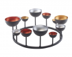 dekorativn� kovov� stojan, v�nec na sv��ky 4 - pohled 1 - www.colormarket.cz