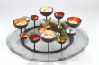 dekorativn� kovov� stojan, v�nec na sv��ky 4 - pohled 2 - www.colormarket.cz
