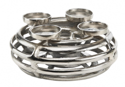 dekorativn� kovov� stojan, v�nec na sv��ky 5