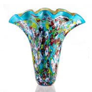 sklen�n� v�za v murano stylu 65