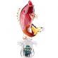 sklen�n� so�ka v murano stylu ve tvaru ryby 20 - pohled 2 - www.colormarket.cz
