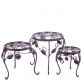 sada t�� kovov�ch stolk� na kv�tiny ve vintage stylu 34 - pohled 1 - www.colormarket.cz