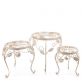 sada t�� kovov�ch stolk� na kv�tiny ve vintage stylu 36 - pohled 1 - www.colormarket.cz