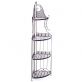 rohov� kovov� reg�l se �ty�mi policemi ve vintage stylu 40 - www.colormarket.cz