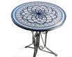 sada kovov� stolek s mozaikou a dv� kovov� �idle 23 - pohled 3 - www.colormarket.cz