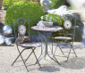 sada kovov� stolek s mozaikou a dv� kovov� �idle 24 - pohled 6 - www.colormarket.cz