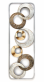 kovov� dekorace na ze� Kruhy 74 - pohled 1 - www.colormarket.cz