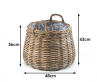 ko� z kubu ratanu na rostliny st�edn� velikost 9 - pohled 2 - www.colormarket.cz