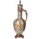 porcel�nov� karafa s bronzov�mi dopl�ky 6 - pohled 2 - www.colormarket.cz