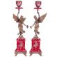 sada porcel�nov�ch sv�cn� s bronzov�mi dopl�ky 15 - pohled 3 - www.colormarket.cz