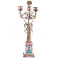 porcel�nov� sv�cen s bronzov�mi dopl�ky 4 - pohled 1 - www.colormarket.cz