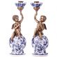 sada porcel�nov�ch sv�cn� s bronzov�mi dopl�ky 21 - pohled 1 - www.colormarket.cz