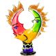 sklen�n� so�ka v murano stylu 18 - pohled 1 - www.colormarket.cz