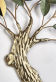 kovov� dekorace na ze� Twigs 86 - pohled 2 - www.colormarket.cz